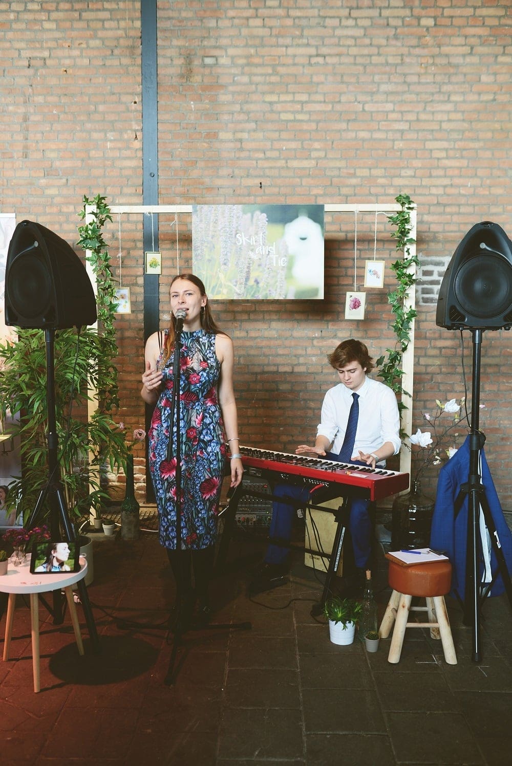 Skirt and tie - Engaged