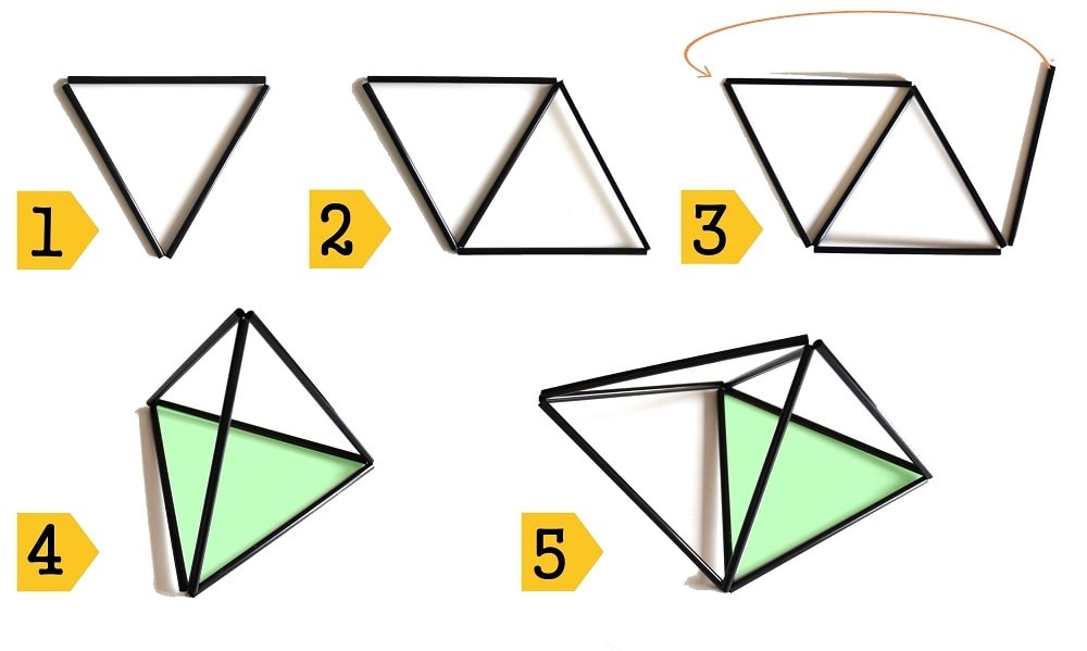 stappen diamant 3x3