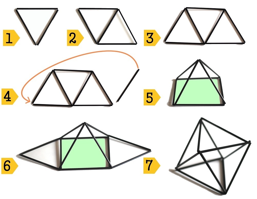 stappenplan diamant 4x3 himmeli