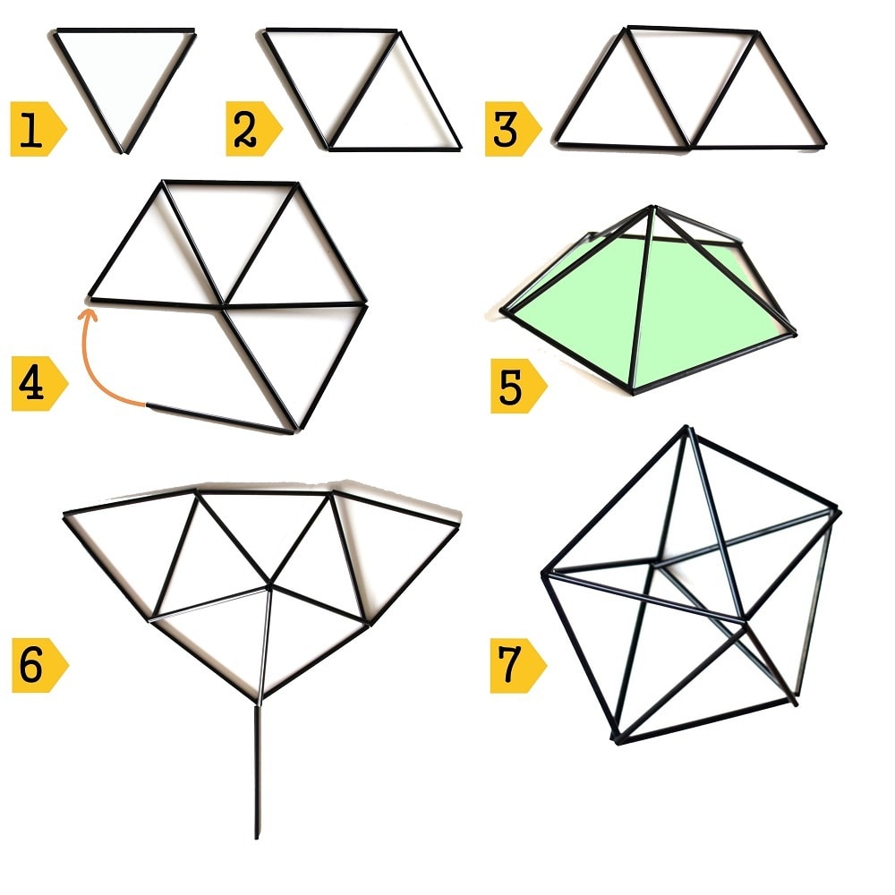 stappenplan diamant 5x3 himmeli