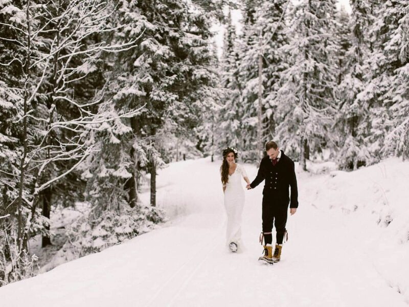 bruiloft plannen buitenland zweden inspiratie winterbruiloft