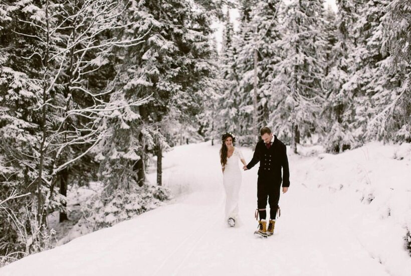 bruiloft plannen buitenland zweden inspiratie winterbruiloft