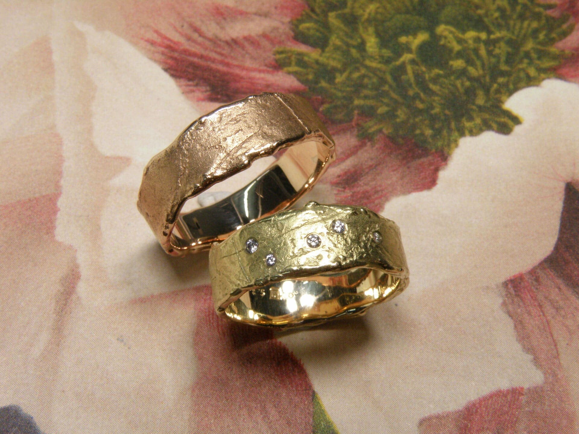 Handgemaakte trouwringen Oogst sieraden - Girls of honour