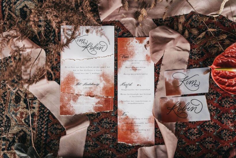 tips voor de trouwkaart