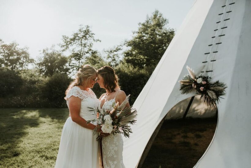 Bruiloft inspiratie: een romantische buitenbruiloft