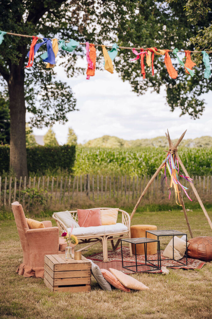 festival bruiloft decoratie