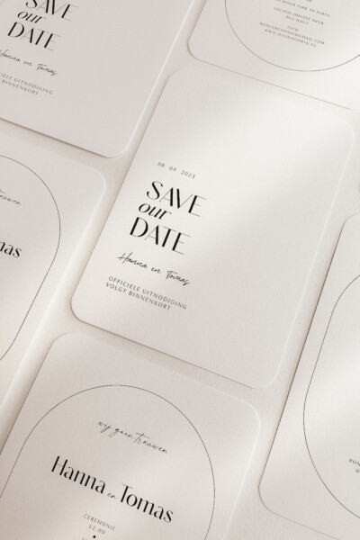 trouwkaarten stationery modern minimalistisch