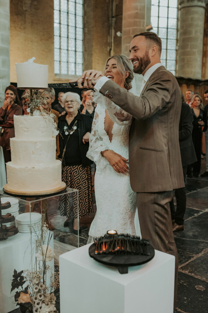 trouwfeest in de kerk