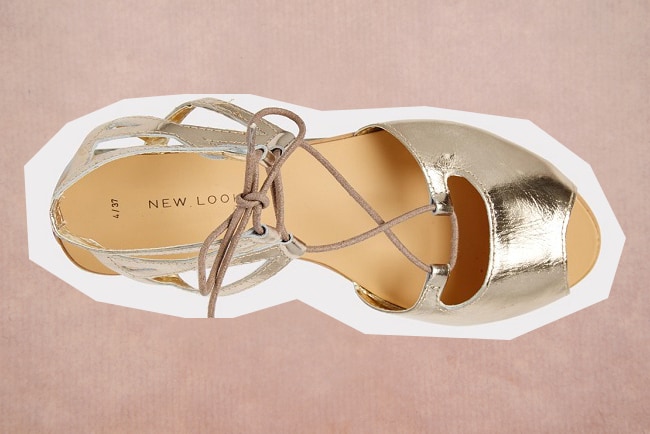 Trouwschoenen New Look metallic sandaal